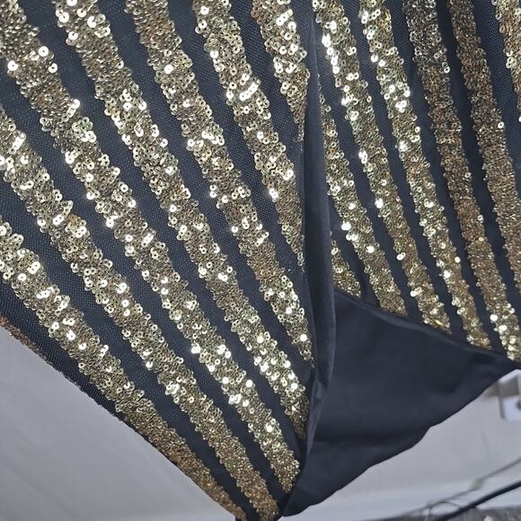 Lulus Sequin Bodycon Gown XS Holiday Christmas Cocktail Prom Formal Wedding - Picture 4 of 7